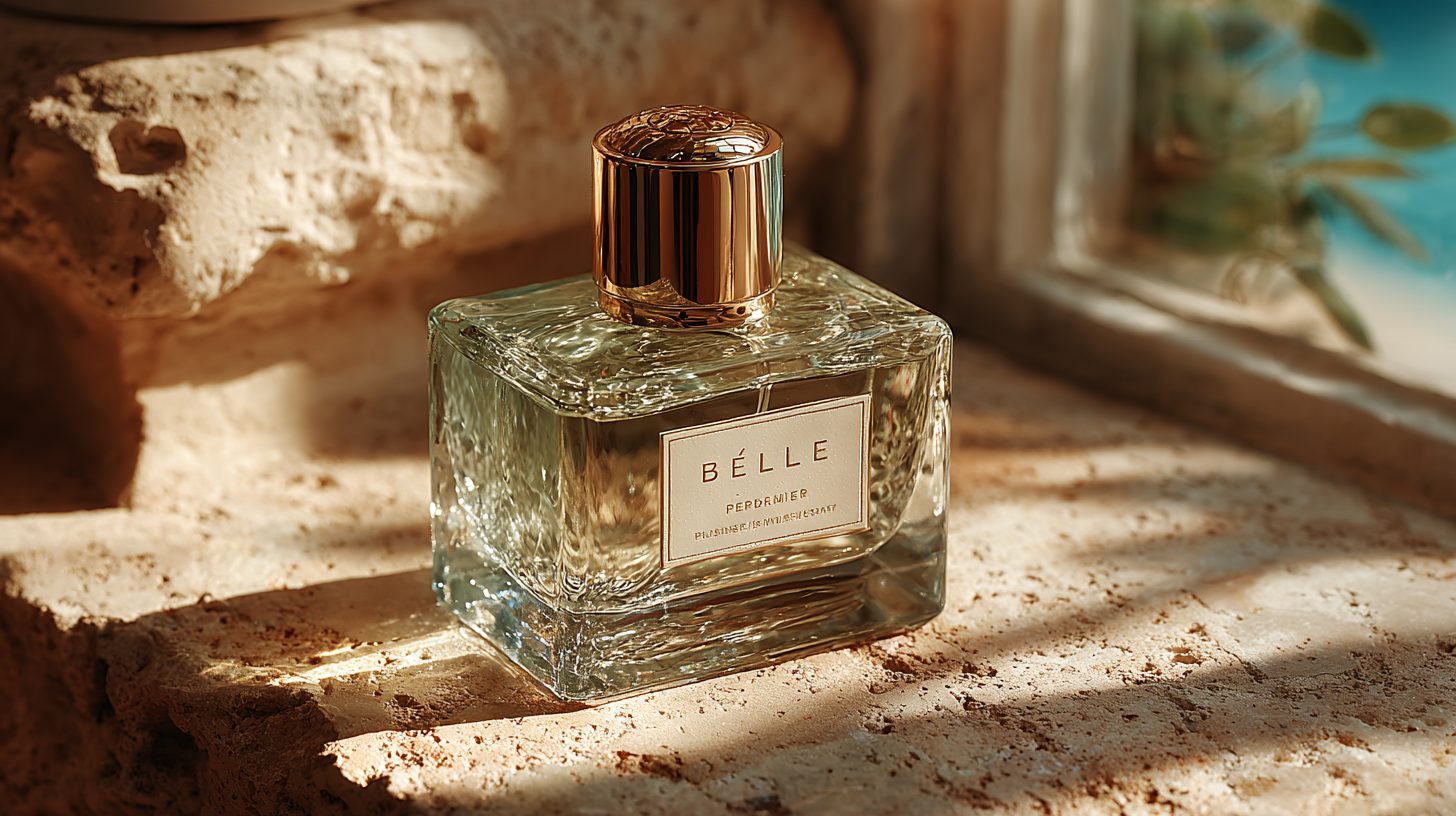 SOIR ÉTERNEL — Belle Âme glass bottle in editorial shadow light